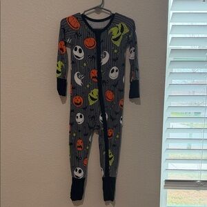 Little Sleepies - Nightmare Before Chris Halloween-Themed Kids One Piece Pajama